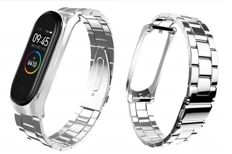 Nejlepší ocelový řemínek pro Mi Band 4 - cool kovový módní řemínek