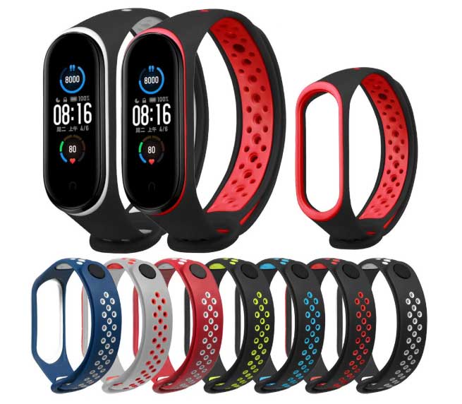 Bakeey-dvoubarevné pásky pro mi Band 5