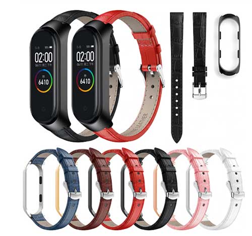  Kožený řemínek pro Xiaomi Mi Band 4