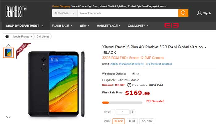 Xiaomi Redmi 5 Plus a Redmi 4A jsou v prodeji po omezenou dobu