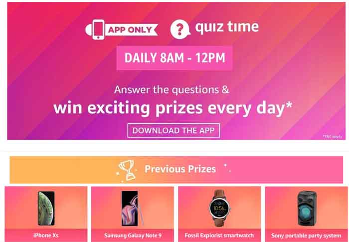 Soutěž Amazon-Quiz