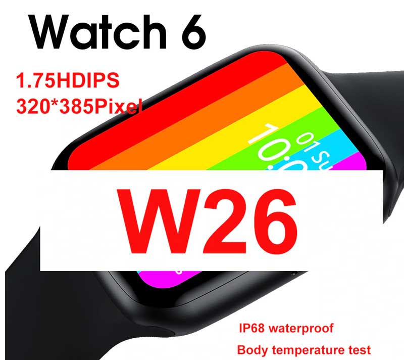 Chytré hodinky IWO W26, upgrade Watch 6 - přehled funkcí