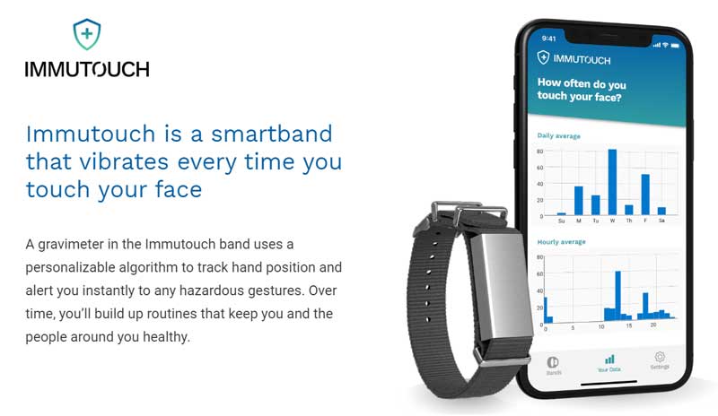 Smartband Immutouch - nositelný v boji proti viru Corona
