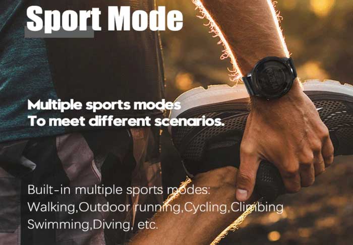 Sportovní režim North-Edge-Range-Smartwatch