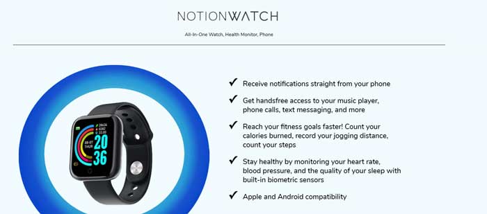 Chytré hodinky Notion Watch - levné, ale dobré?