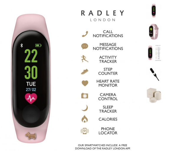 Radley London Fitness Tracker - lehké módní oblečení