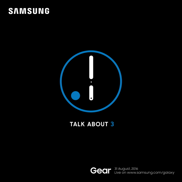 Samsung Gear S3, bude představen 31. srpna 2016