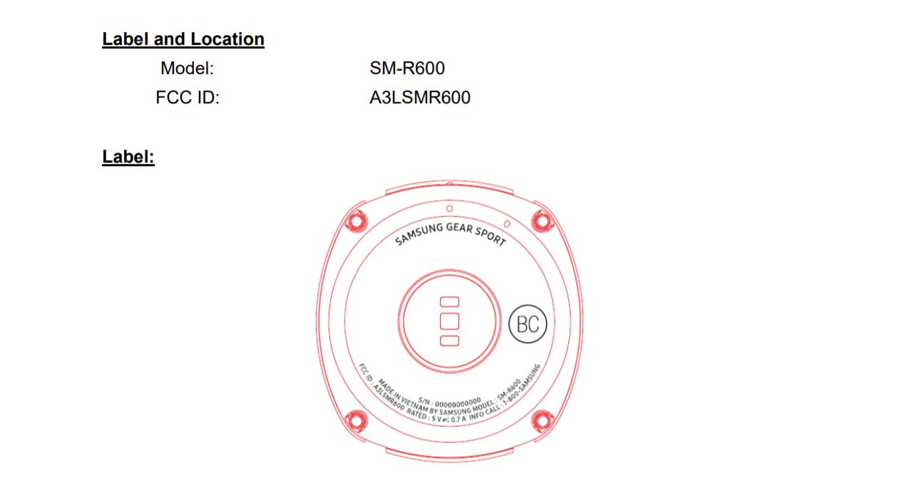 Chytré hodinky Samsung Gear Sport spatřeny na FCC