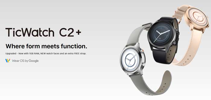 chytré hodinky ticwatch c2 +