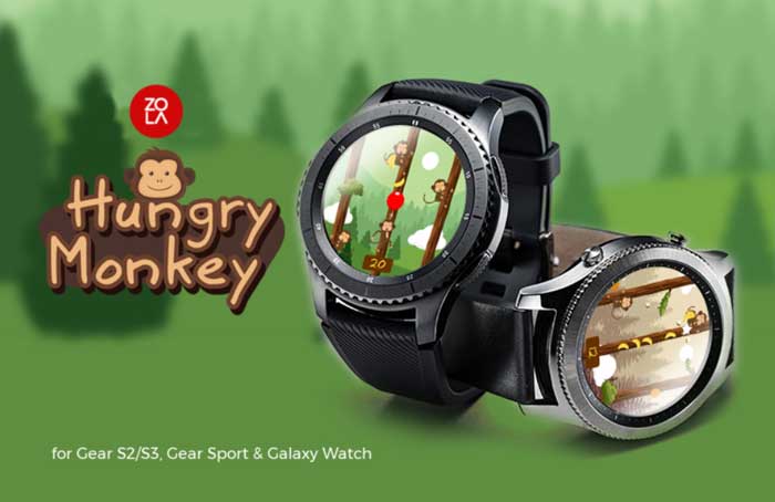 Hungry Monkey aplikace pro Samsung Galaxy Watch Active