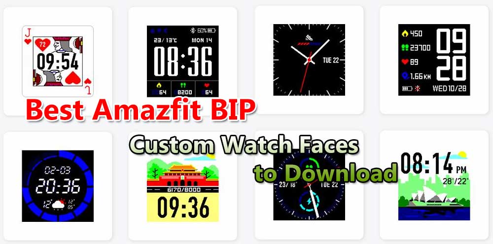 Nejlepší Amazfit BIP vlastní ciferníky ke stažení