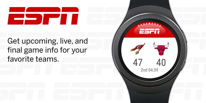 Aplikace ESPN pro Galaxy Watch Active 2