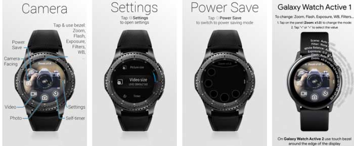Aplikace Camera One pro Samsung Galaxy Watch Active