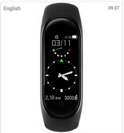analogový ciferník pro Mi Band 4