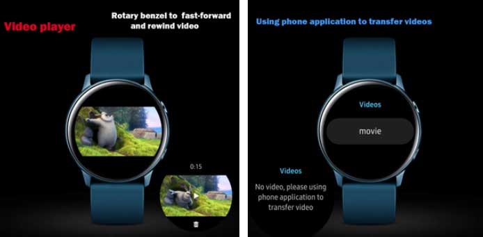 Video Player Pro pro Galaxy Watch Active 2