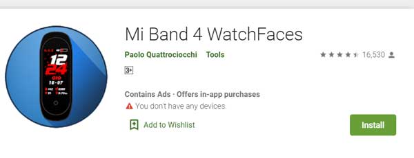 Ciferníky Mi Band 4 od Paola Quattrociocchiho
