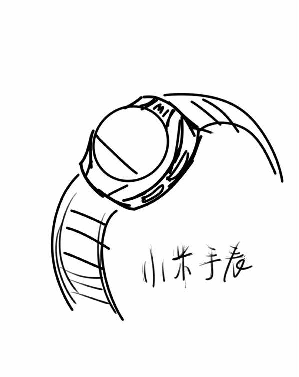 Xiaomi-Smartwatch-Skica