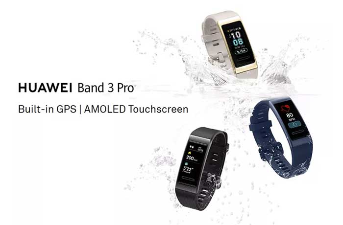 Huawei Band 3 Pro SmartBand - AMOLED obrazovka + Vestavěný GPS