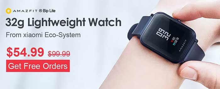 Funkce a specifikace Amazfit BIP Lite + kód kupónu
