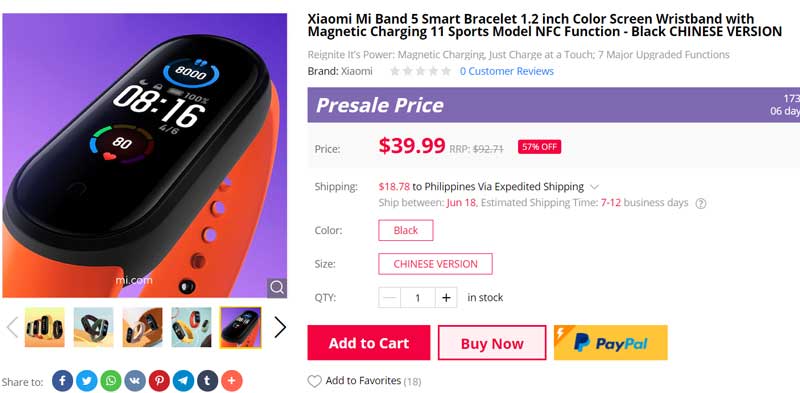 [PŘEDPRODEJ] Smartband Xiaomi Mi Band 5