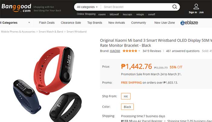 KÓD kupónu Xiaomi Mi BAND 2